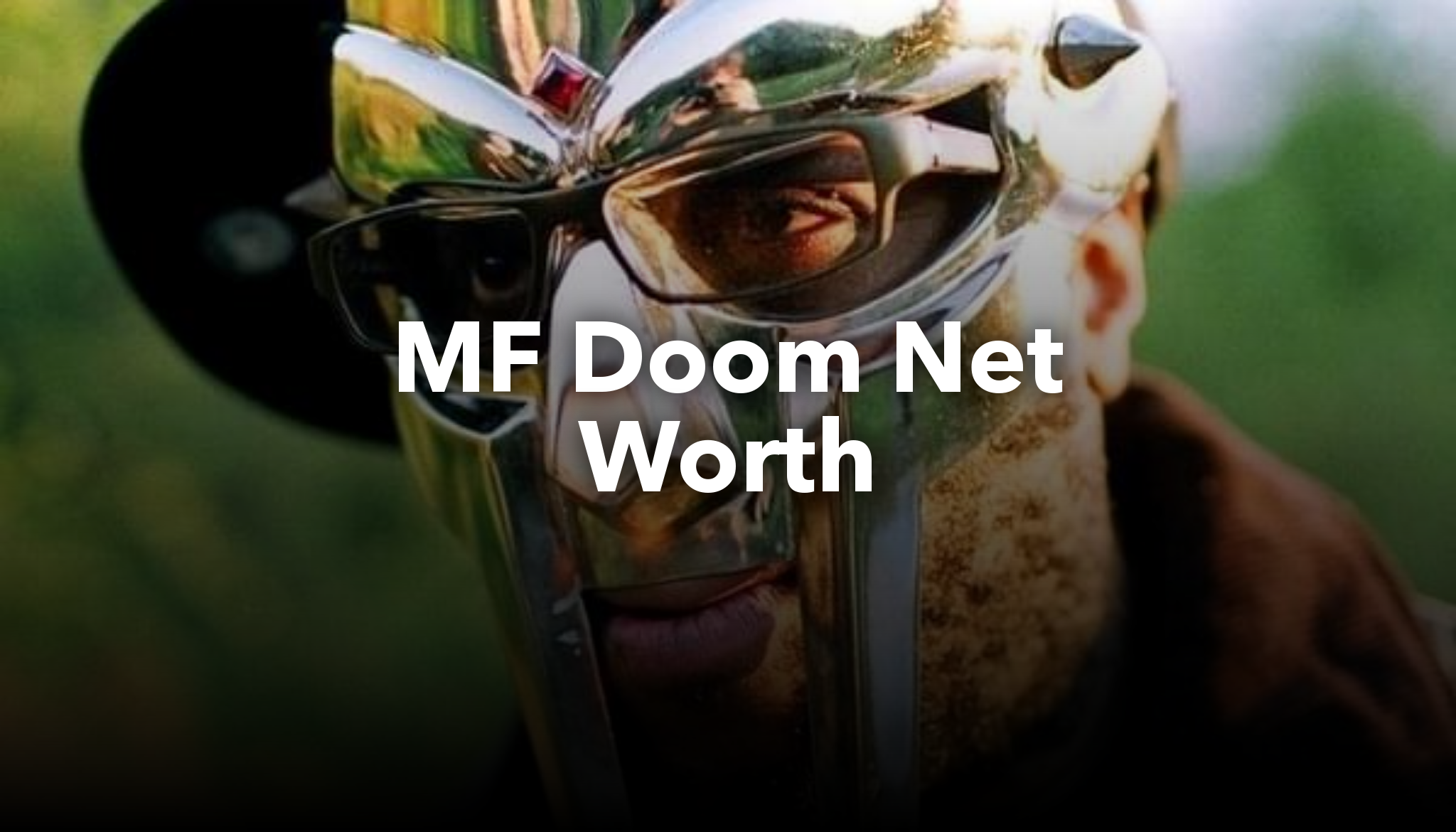 MF Doom Net Worth | nichesss